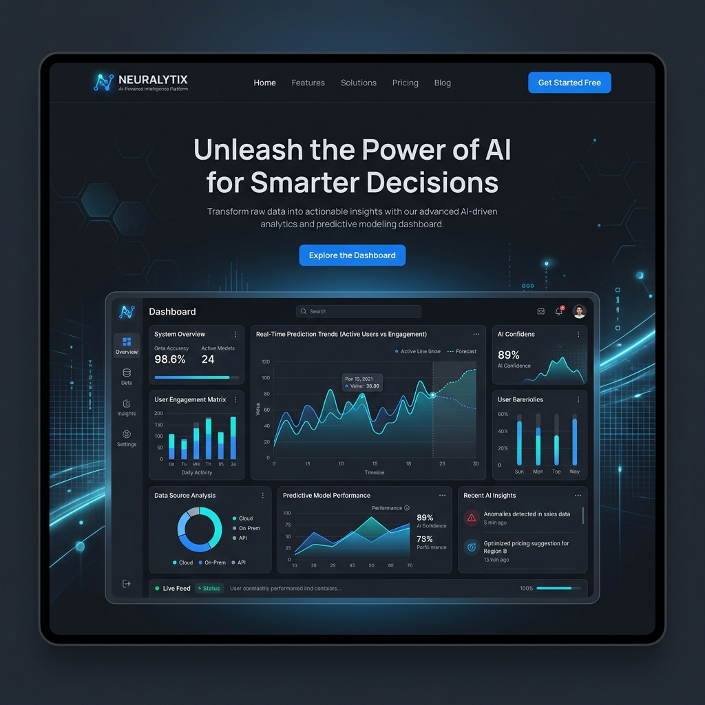 LaunchPilot AI - SaaS Marketing Landing Page Design