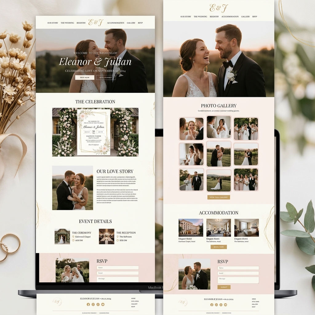 Wedding 2026 - Elegant Dynamic Event Website Design